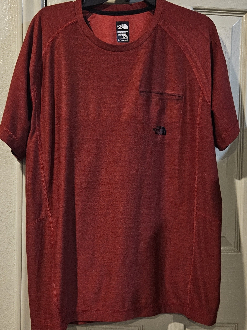 The North Face Men’s Brick Red Short-Sleeve Pocket Tee